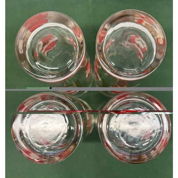 Culver Signed Santa Gold JOY Highball Glasses G. Litvak Set Of 4 - Picture 11 of 11